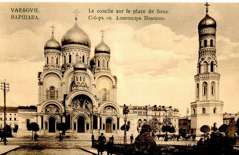 Александро-Невский собор в Варшаве  в 1910 году (снесен в 1924 года)