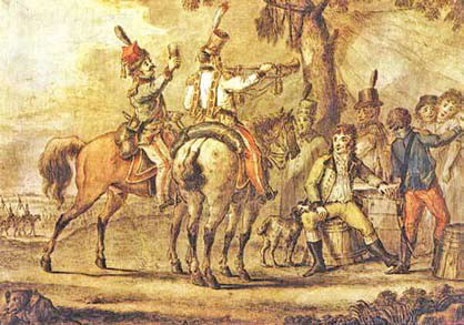 «Польские солдаты в 1794 году на биваке». Художник А. Орловский