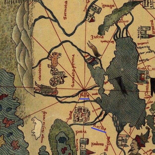 7. Карта мира Паоло Тосканелли. 1475 г. Фрагмент