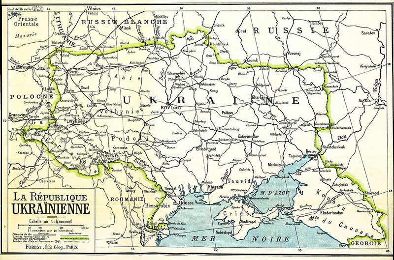 Map of Ukraine for Paris 