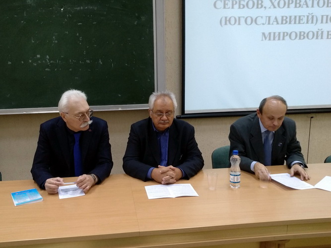 Справа налево: Зеленковский И.Ф., Зоран Милошевич, Шевченко К.В.