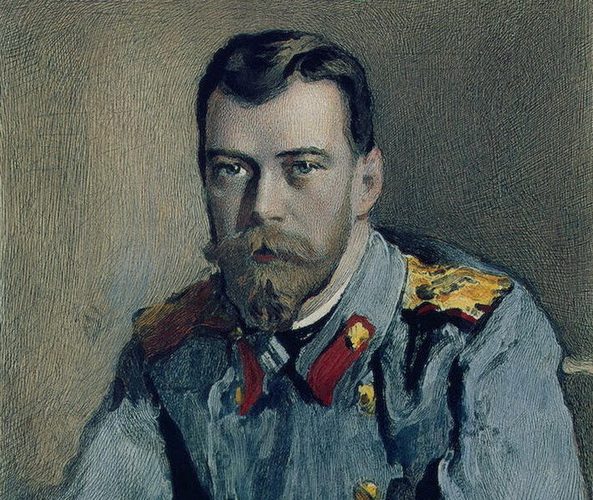 Портрет императора Николая II. Серов. 1907 (фрагмент)