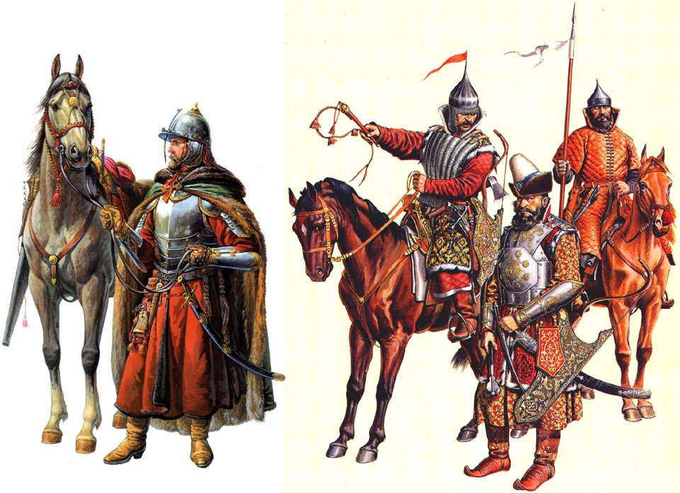 Русские воины начала 16 века (рисунок Игоря Дзыся)