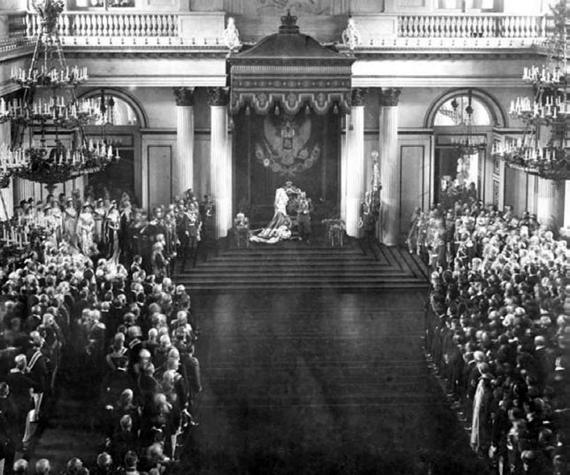 Торжественное открытие Государственной Думы и Государственного Совета. Зимний дворец. 27 апреля 1906.