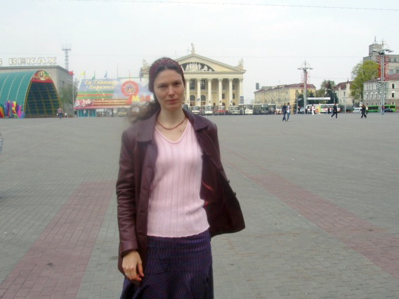 Елена Аверьянова-Логинова в один из своих приездов в Минск