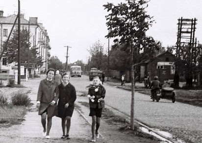 Лида.Улица Труханова (б. Железнодорожная). Снимок начала 1960-х годов