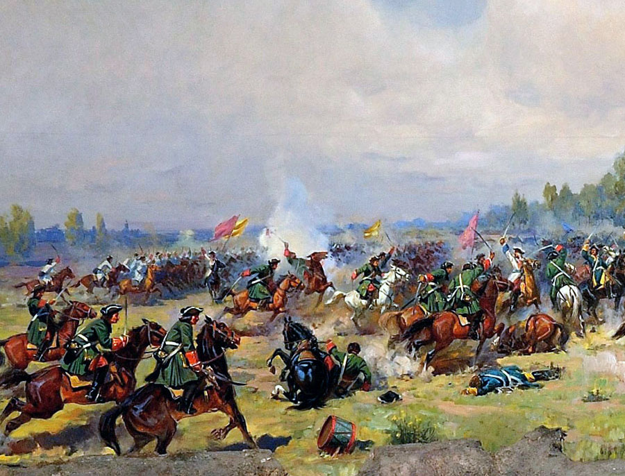 Фрагменты диорамы Полтавской битвы