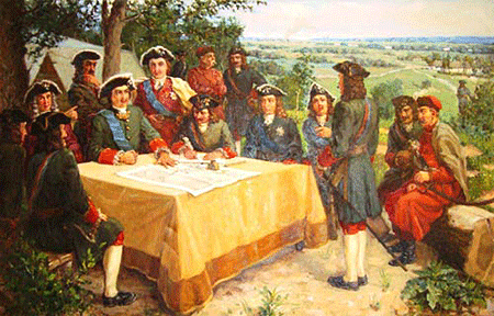 Военный совет перед Полтавским сражением