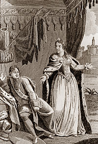 Петр I и Екатерина во время Прутского похода