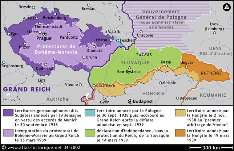 Этнографическая карта Чехословакии 1939 г.
