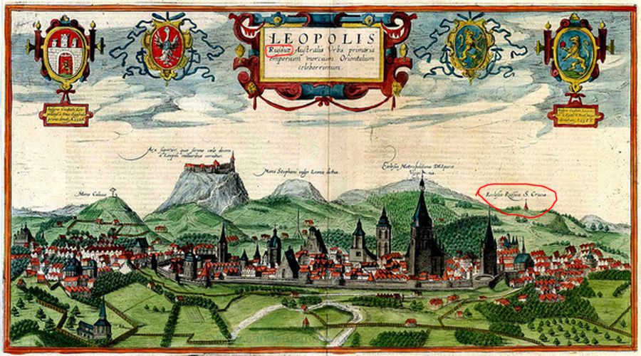 Илл. 1. Гравюра LEOPOLIS... Атлас Брауна, Гогенберга. 1617.