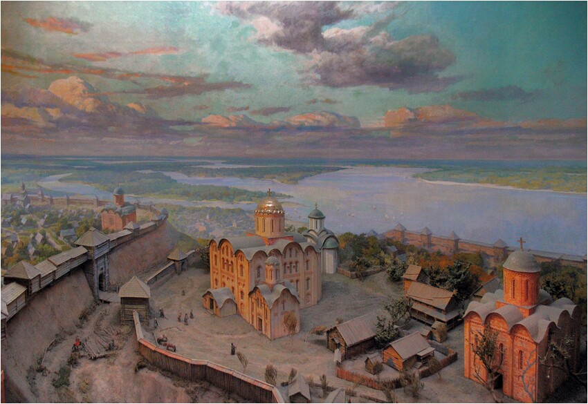 Деревний Киев (фрагмент реконструкции)