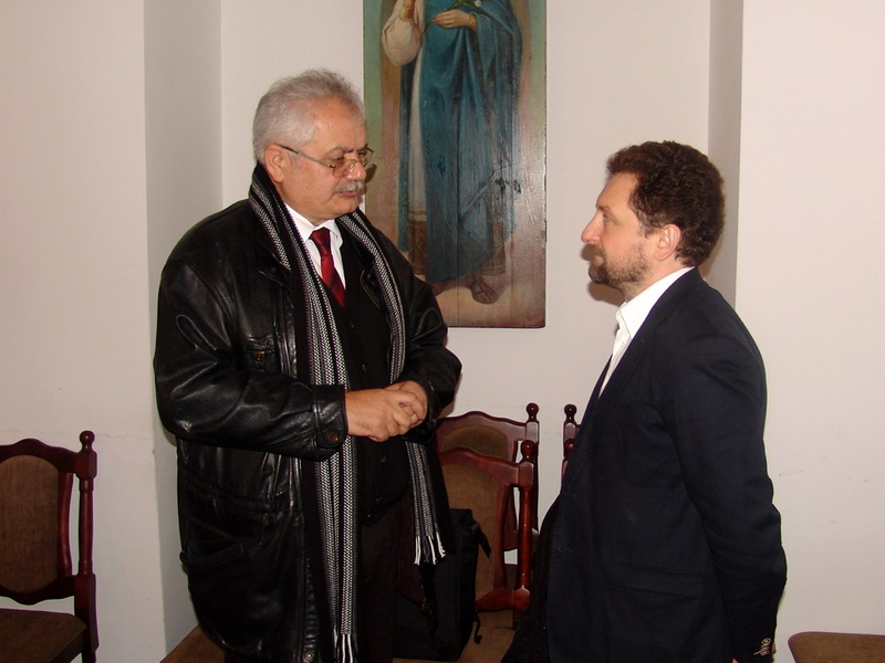 Беседа после лекции Зорана Милошевича и Виктора Акимова