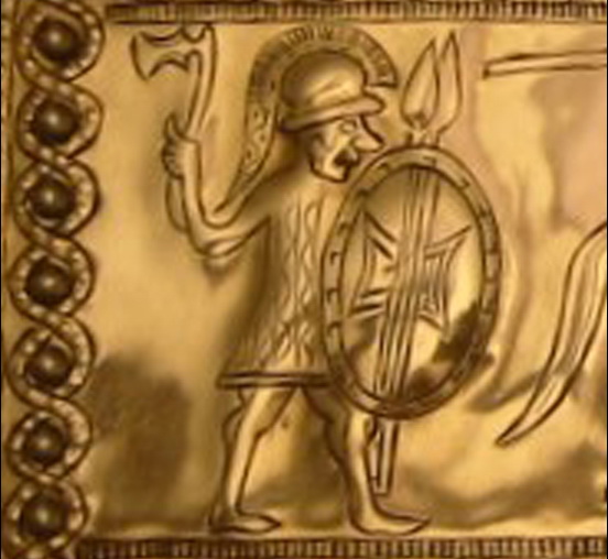 Иллириец в бою с македонянином  IV веке до н. э.