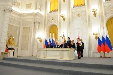 Подписан Договор о принятии Республики Крым в Российскую Федерацию