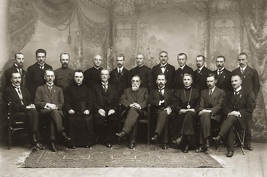 Члены Совета Литвы. 1918г.