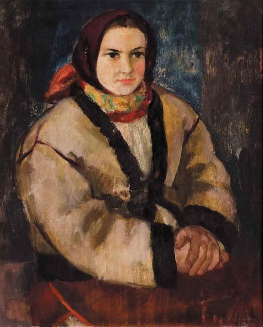Девушка, 1930-е гг. Холст, масло Андрей Коцка.
