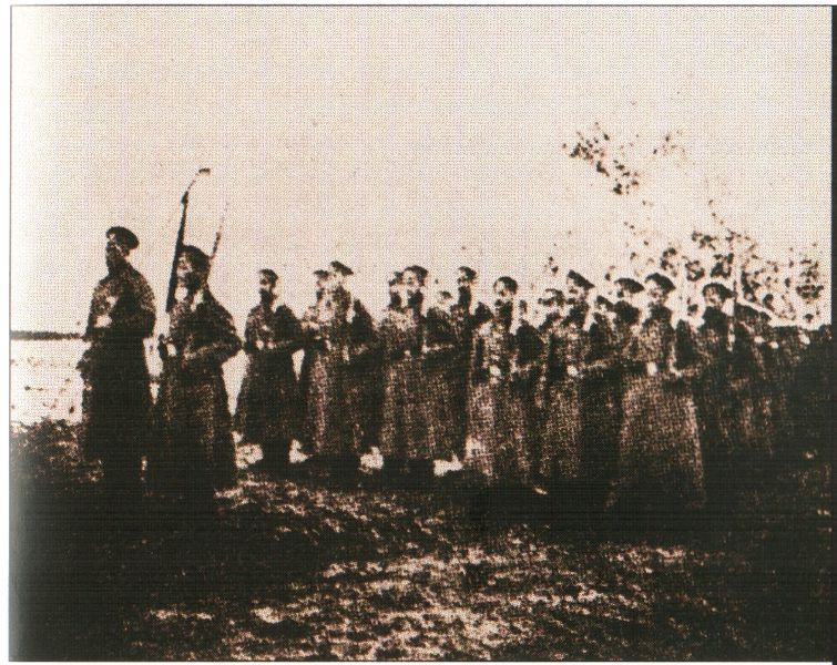 Сводно-Офицерский полк Добровольческой армии выступает в Ледяной поход. Февраль 1918 г.