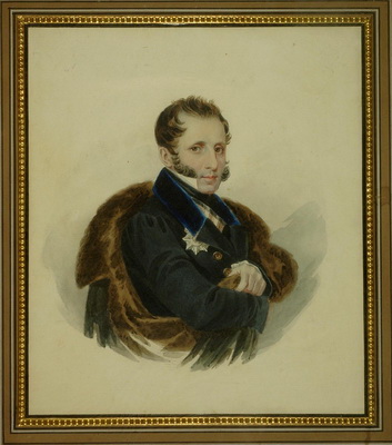 С.С. Уваров. Неизв. художник по литографии Беггрова 1820-х гг. 1833