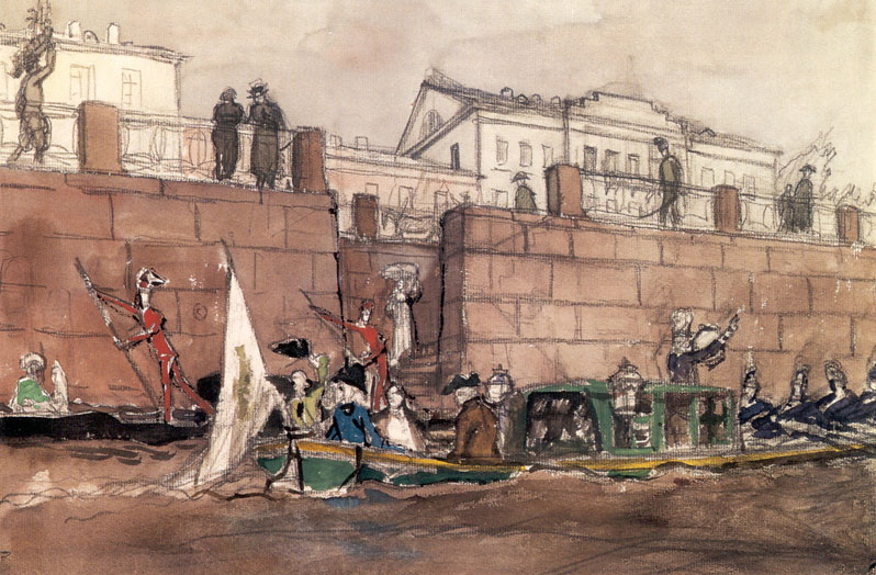 Карнавал на Фонтанке. 1900. А.Н. Бенуа
