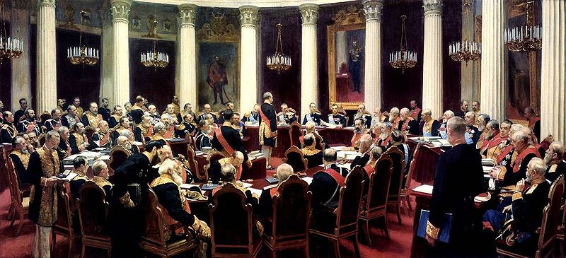 И. Е. Репин Торжественное заседание Государственного совета 7 мая 1901 года в честь столетнего юбилея со дня его учреждения, 1903
