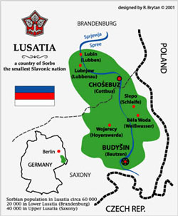Карта Лужицы