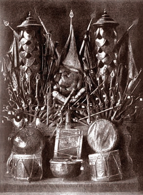 Трофеи, взятые при д. Лесной и Полтаве Оружейная палата (в Московском Кремле)