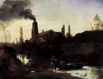 Рудные печи.Лужицкий художник Карл Блехен (Carl Blechen, 1798-1840)