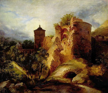 Разрушенная башня.(Kunsthall, Бремен, Германия).Лужицкий художник Карл Блехен (Carl Blechen, 1798-1840)