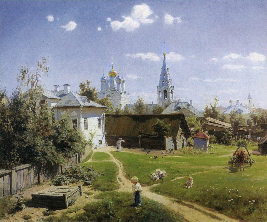 Василий Поленов. Московский дворик. 1878.