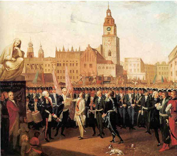 Присяга Тадеуша Костюшко на краковском рынке 24 марта 1794 г. Худ. Михал Стахович. 1804