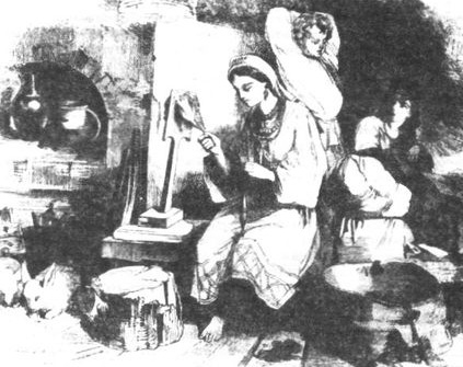  Белорусы. Рисунок с натуры М.Микешина . 1856 год.